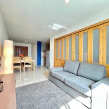 Living room and dining area