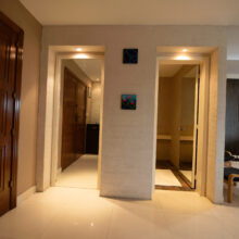 entrance and powder room