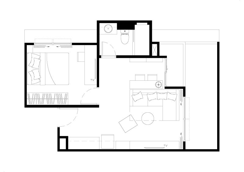 The Niche Sukhumvit 49 · 1 bedroom · 41 SqM · Floor 3 · Thong Lo, Bangkok · Photo 3 The Niche Sukhumvit 49 1-bedroom Condo in Thong Lo, Bangkok – photo 3